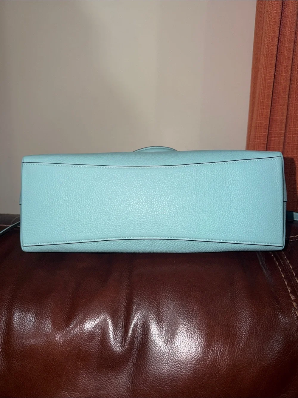 ‼️NEW Coach Blue Leather Georgia Satchel Crossbody Bag